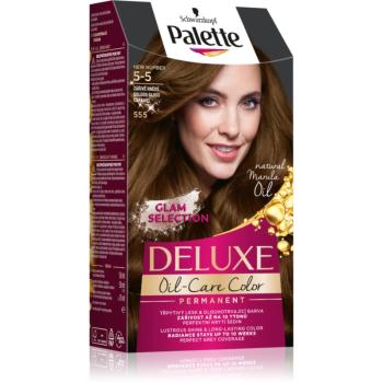 Schwarzkopf Palette Deluxe permanentná farba na vlasy odtieň 5-5 555 Golden Gloss Caramel 1 ks