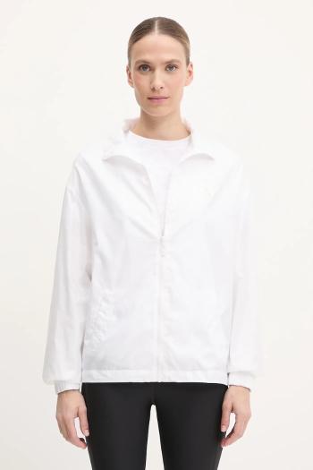 Bunda Guess biela farba, prechodná, oversize, V5GL01 WH482