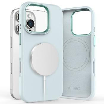 Tech-Protect Silicone Pure MagSafe kryt na iPhone 16 Pro, modrý