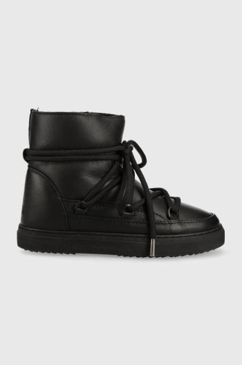 Kožené snehule Inuikii FULL LEATHER čierna farba, 75202-087
