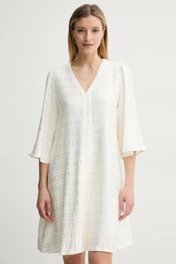Šaty Bruuns Bazaar béžová farba, mini, rovný strih, BBW4580