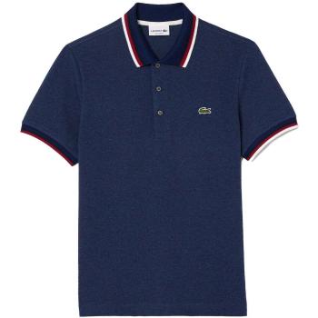 Lacoste  Regular Fit Stretch Mini Piqué Polo Shirt Blue Chine  Tričká a polokošele Modrá