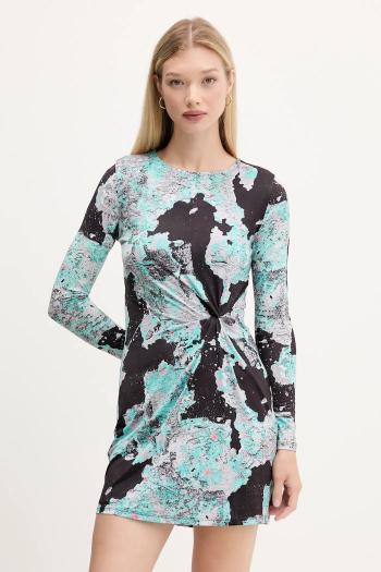 Šaty Desigual WALL LACROIX čierna farba, mini, áčkový strih, 25WWVK09