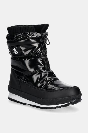 Detské snehule Calvin Klein Jeans čierna farba, V3A5-81037