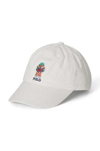 Detská bavlnená šiltovka Polo Ralph Lauren biela farba, s nášivkou, 322963969001