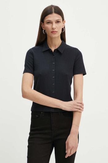 Polo tričko Levi's dámske, čierna farba, A9342