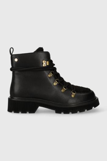 Členkové topánky GOE dámske, čierna farba, na platforme, MM2N4082.BEIGE