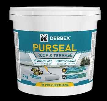 DEBBEX PURSEAL - Hydroizolácia na strechy a terasy (RAL 7040 - okenná šedá, 13 kg)