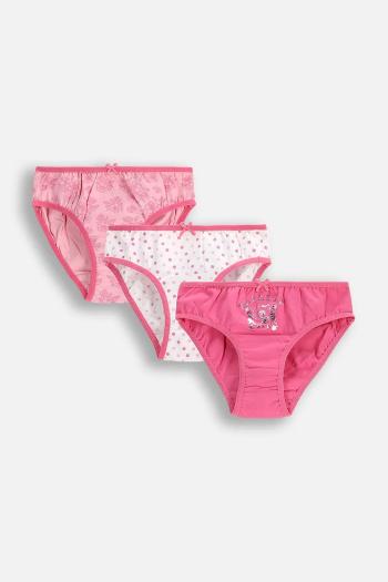 Detské nohavičky Coccodrillo 3-pak ružová farba, PANTS