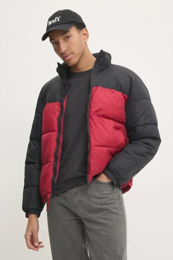 Bunda Hollister Co. pánska, bordová farba, zimná, KI332-4072
