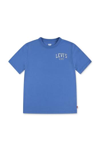 Detské tričko Levi's ALWAYS ORIGINAL TEE modrá farba, s potlačou, 8EN858