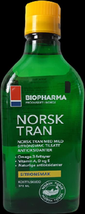 BIO PHARMA Nórsky rybí olej s prírodnou citrónovou príchuťou - Norsk Tran 375 ml