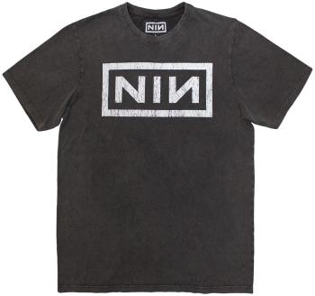 Nine Inch Nails Tričko Classic Logo Unisex Charcoal Grey S