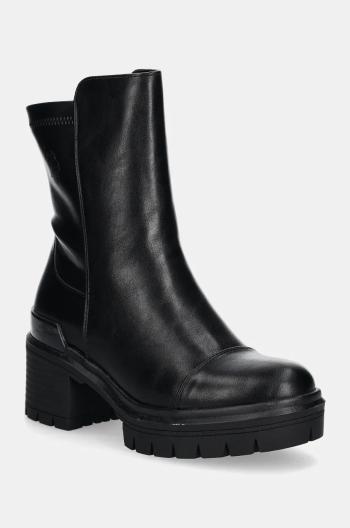 Členkové topánky U.S. Polo Assn. HALEY dámske, čierna farba, na podpätku, HALEY005W/DY1