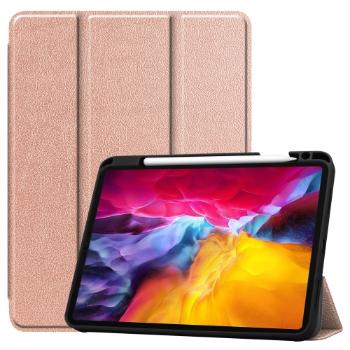 LEATHER Zaklápací obal Apple iPad Pro 11 (2022 / 2021 / 2020 / 2018) ružový