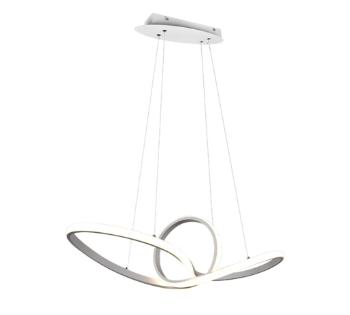 LED závesné osvetlenie Reality Sansa biela R32751131