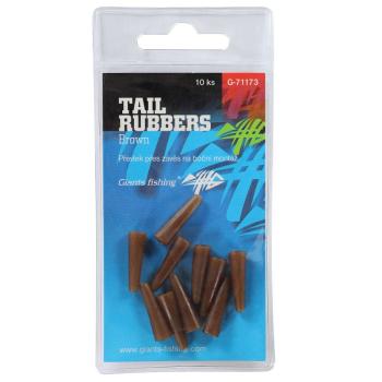 Giants fishing prevlek na závesku tail rubbers brown 10 ks