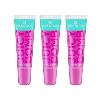 Essence  Set of 3 Juicy Bomb Shiny Lip Glosses - 105 Bouncy Bubb  Lesky na pery Fialová