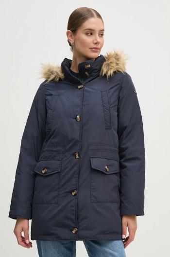 Páperová bunda Pepe Jeans CLEMENTINE dámska, tmavomodrá farba, zimná, PL402435