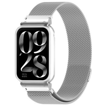 SET MILANESE Kovový obal na hodinky + remienok Xiaomi Smart Band 9 Pro strieborný