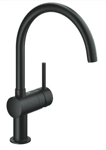Drezová batéria GROHE Minta s otočným ramienkom velvet black 32917KS0