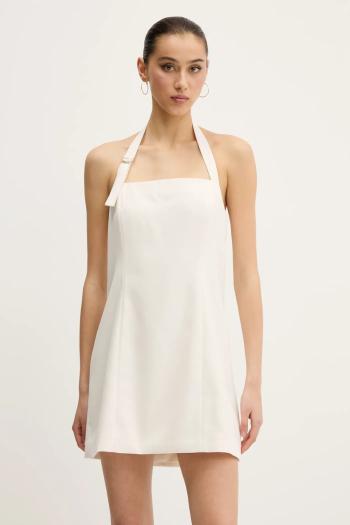Šaty Abercrombie & Fitch béžová farba, mini, rovný strih, KI159-5487