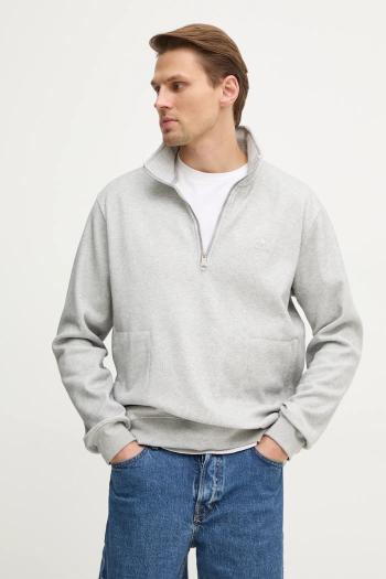 Mikina adidas Originals Essential pánska, šedá farba, s nášivkou, JD2447