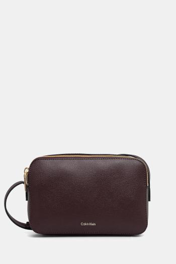 Kabelka Calvin Klein hnedá farba, LV04F3276G