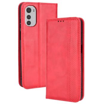 BUSINESS Peňaženkový kryt pre Motorola Moto E32 / E32s červený