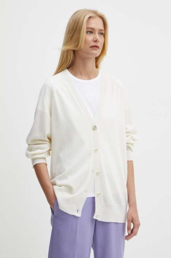 Vlnený kardigán Max Mara Leisure béžová farba, tenký, 2426346018600