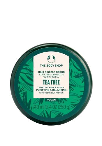 The Body Shop Čistiaci a vyrovnávajúci peeling pre mastné vlasy a pokožku hlavy Tea Tree Purifying & Balancing (Hair & Scalp Scrub) 240 ml