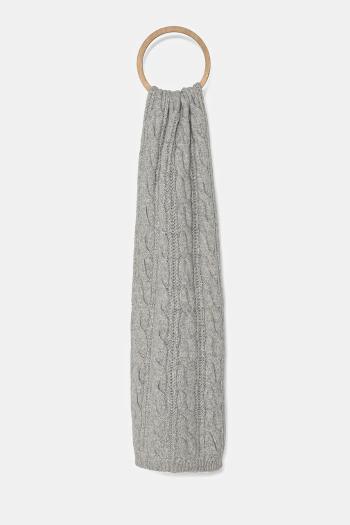 Šál Hollister Co. dámsky, béžová farba, melanžový, KI354-4034
