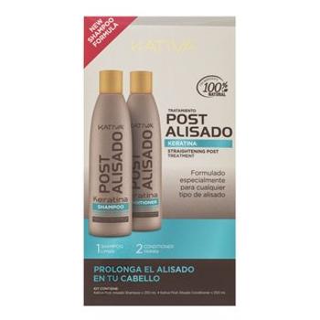 Kativa Salt-Free Straightening Post Treatment posilujúca starostlivosť po narovnaní vlasov keratínom 250 ml + 250 ml