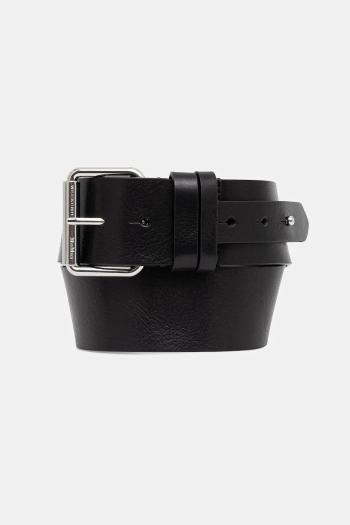 Kožený opasok Weekend Max Mara TEOREMA čierna farba, 2525506074600
