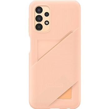 Samsung Galaxy A13 Zadný kryt s vreckom na kartu broskyňový (EF-OA135TPEGWW)