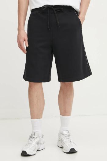Bavlnené šortky Versace Jeans Couture pánske, čierna farba, 78GAD3B1 F0010