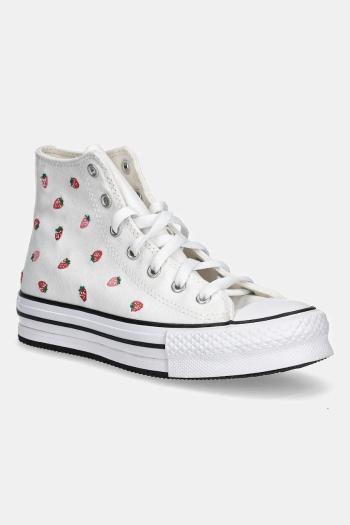 Detské tenisky Converse CHUCK TAYLOR ALL STAR EVA LIFT biela farba, A14925C