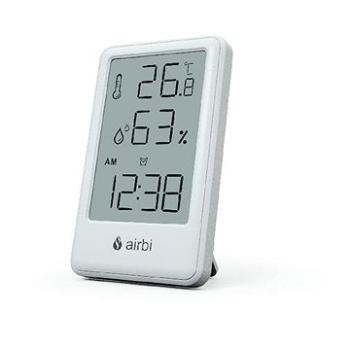 Airbi FRAME – Izbový teplomer a vlhkomer s hodinami – biely (BI1051)