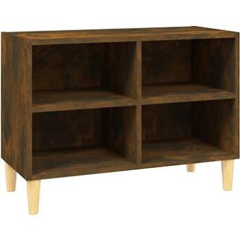 SHUMEE masívne drevené nohy dymový dub 69,5 × 30 × 50 cm (813146)