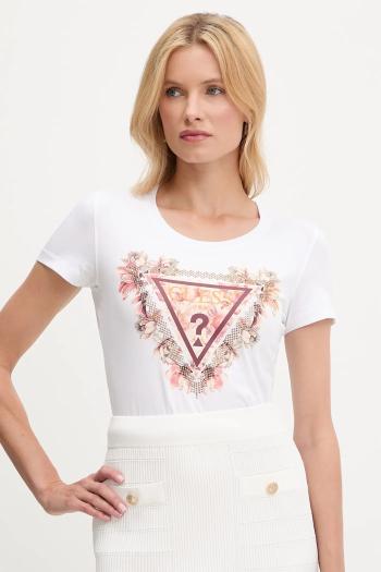 Tričko Guess dámske, biela farba, W5YI08 J1314