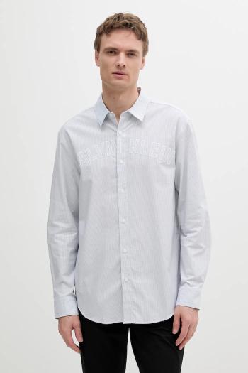 Košeľa Calvin Klein Jeans voľný strih, s klasickým golierom, LV04RB119G