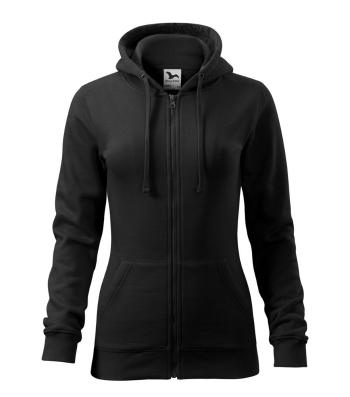 MALFINI Dámska mikina Trendy Zipper - Čierna | XL