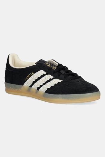 Semišové tenisky adidas Originals Gazelle Indoor čierna farba, JS1412