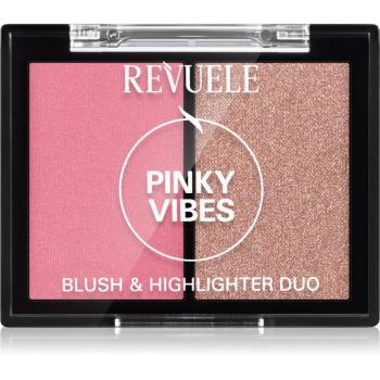 Revuele Blush & Highlighter Duo lícenka s rozjasňovačom odtieň Pinky Vibes 8 g