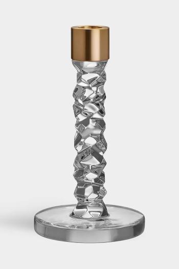 Dekoračný svietnik Orrefors Carat 18,3 cm priehľadná farba