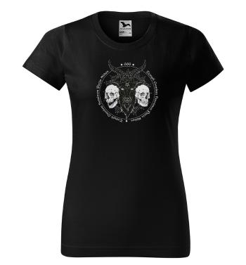 Tričko Baphomet skull (Veľkosť: S, Typ: pre ženy)