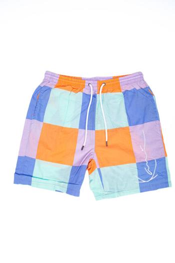 Szorts Karl Kani Signature Resort Shorts blue/mint/lilac - L