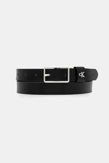 Kožený opasok Calvin Klein čierna farba, LV04F7050G