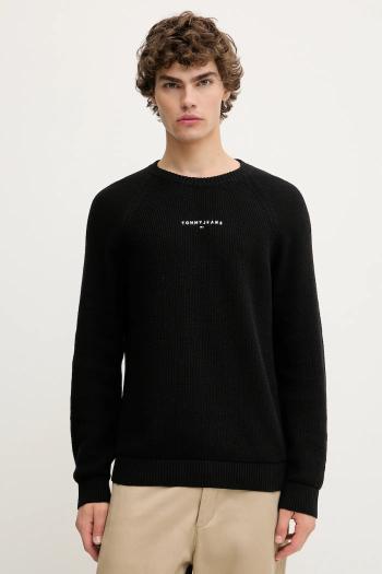 Sveter Tommy Jeans čierna farba, DM0DM21655
