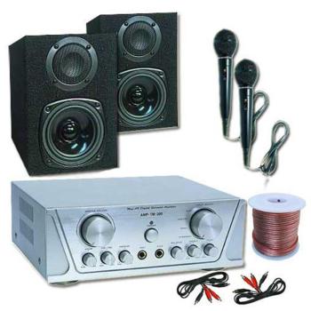 Electronic-Star HiFi set HVA 200 + MC 130 + 2 mikrofóny – karaoké 1